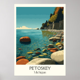 Activiteiten in de omgeving van Petoskey Michigan Poster