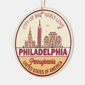Activiteiten in de omgeving van Philadelphia Penns Keramisch Ornament (Links)