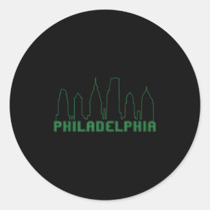 Activiteiten in de omgeving van Philadelphia Skyli Ronde Sticker