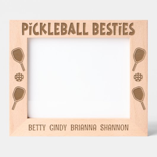 Activiteiten in de omgeving van Pickleball Besties Gegraveerde Lijstjes (Voorkant)