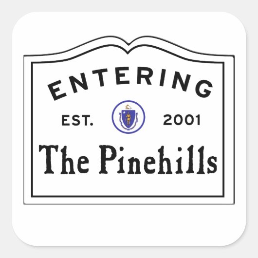 Activiteiten in de omgeving van Pine Hills Plymout Vierkante Sticker (Voorkant)