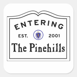 Activiteiten in de omgeving van Pine Hills Plymout Vierkante Sticker