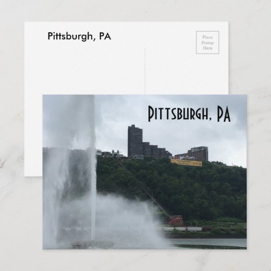 Activiteiten in de omgeving van Pittsburgh, PA Fou Briefkaart (Voorkant / Achterkant)