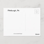 Activiteiten in de omgeving van Pittsburgh, PA Fou Briefkaart (Achterkant)