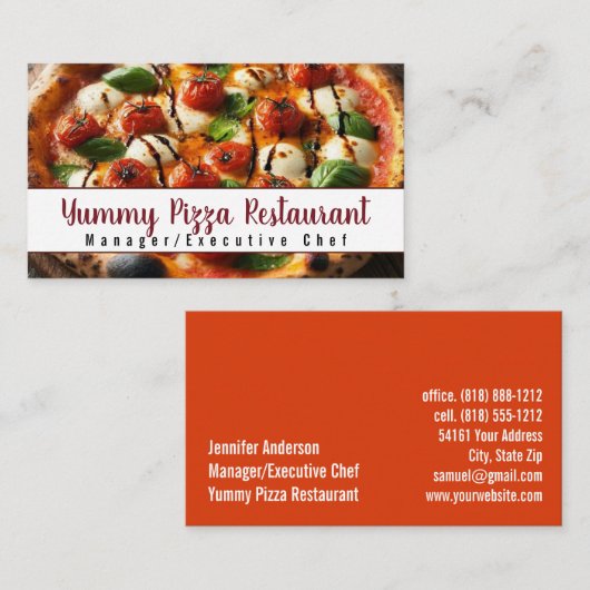 Activiteiten in de omgeving van Pizza Restaurant C Visitekaartje (Voorkant / Achterkant)