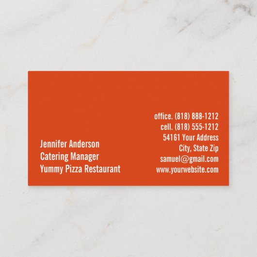 Activiteiten in de omgeving van Pizza Restaurant C Visitekaartje (Achterkant)