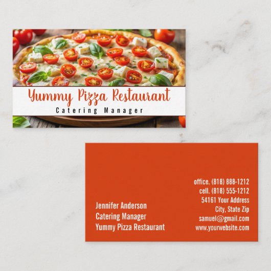 Activiteiten in de omgeving van Pizza Restaurant C Visitekaartje (Voorkant / Achterkant)