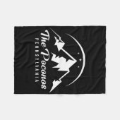Activiteiten in de omgeving van Poconos Pennsylvan Fleece Deken (Voorkant (Horizontaal))
