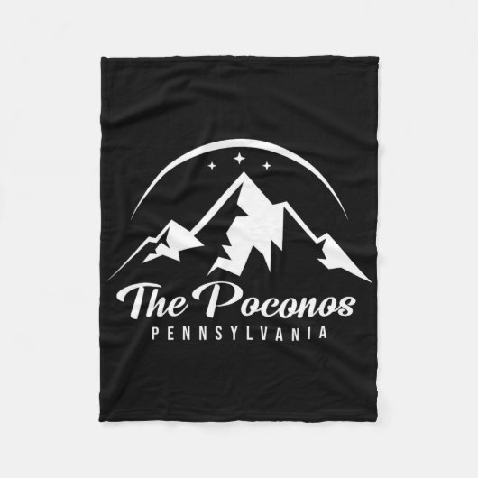 Activiteiten in de omgeving van Poconos Pennsylvan Fleece Deken (Voorkant)