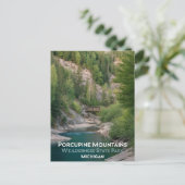 Activiteiten in de omgeving van Porcupine Mountain Briefkaart (Staand voorkant)