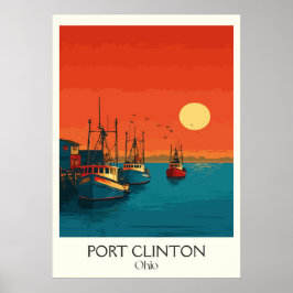 Activiteiten in de omgeving van Port Clinton Lake  Poster