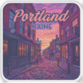 Activiteiten in de omgeving van Portland Maine Old Sticker (Voorkant)
