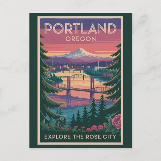 Activiteiten in de omgeving van Portland Oregon Mo Briefkaart (Voorkant)