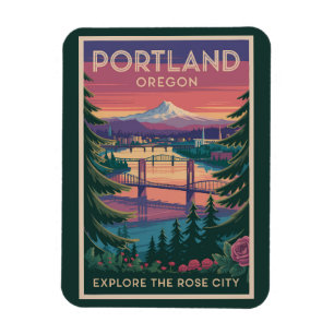 Activiteiten in de omgeving van Portland Oregon Mo Magneet