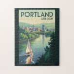 Activiteiten in de omgeving van Portland Oregon Sk Legpuzzel<br><div class="desc">Portland retro vector reisontwerp. Met prachtige uitzichten van Mount Hood,  talloze parken en bijzondere buurten,  is het een topbestemming voor zowel milieubewuste reizigers als stadsverkenners.</div>
