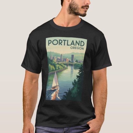 Activiteiten in de omgeving van Portland Oregon Sk T-shirt (Voorkant)