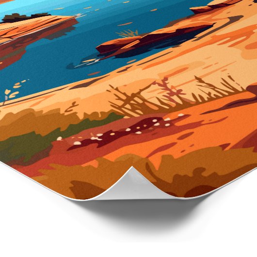 Activiteiten in de omgeving van Possum Kingdom Lak Poster (Hoek)