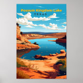 Activiteiten in de omgeving van Possum Kingdom Lak Poster (Voorkant)