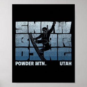Activiteiten in de omgeving van Powder Mountain Ut Poster