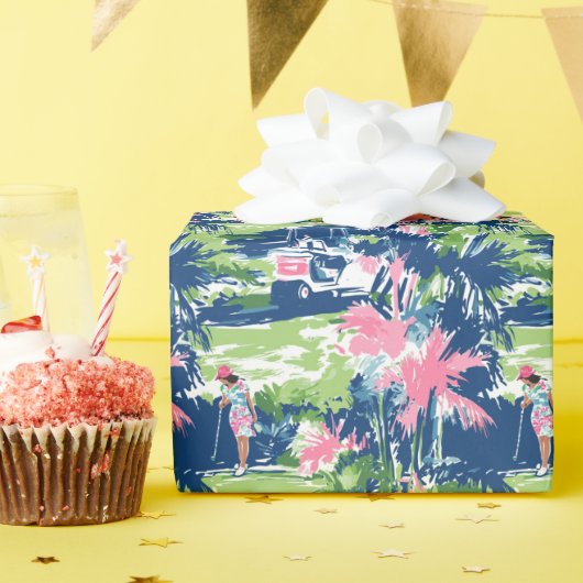 Activiteiten in de omgeving van Preppy Palm Beach  Cadeaupapier (Verjaardagsfeest)