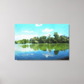 Activiteiten in de omgeving van Prospect Park Lake Canvas Afdruk (Voorkant)