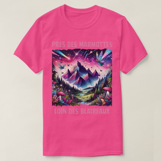 Activiteiten in de omgeving van Prs des marmottes  T-shirt (Design voorkant)