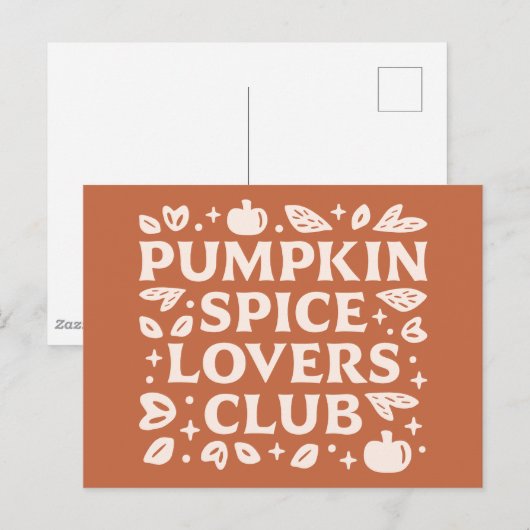 Activiteiten in de omgeving van Pumpkin Spice Love Briefkaart (Voorkant / Achterkant)