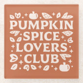 Activiteiten in de omgeving van Pumpkin Spice Love Glazen Onderzetter (Voorkant)