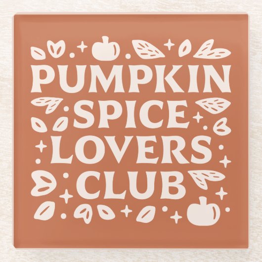 Activiteiten in de omgeving van Pumpkin Spice Love Glazen Onderzetter (Voorkant)