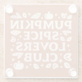 Activiteiten in de omgeving van Pumpkin Spice Love Glazen Onderzetter (Achterkant)