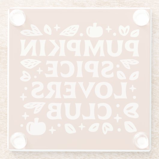 Activiteiten in de omgeving van Pumpkin Spice Love Glazen Onderzetter (Achterkant)