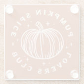 Activiteiten in de omgeving van Pumpkin Spice Love Glazen Onderzetter (Achterkant)