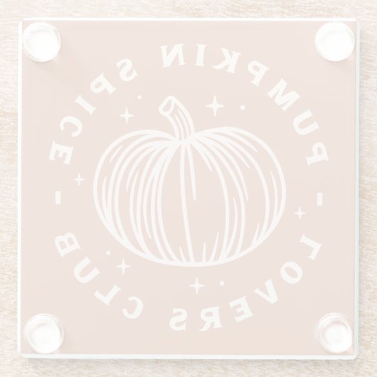 Activiteiten in de omgeving van Pumpkin Spice Love Glazen Onderzetter (Achterkant)