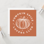 Activiteiten in de omgeving van Pumpkin Spice Love Kaart (Voorkant / Achterkant in situ)