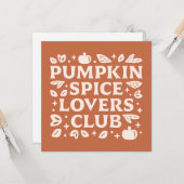 Activiteiten in de omgeving van Pumpkin Spice Love Kaart (Voorkant / Achterkant in situ)