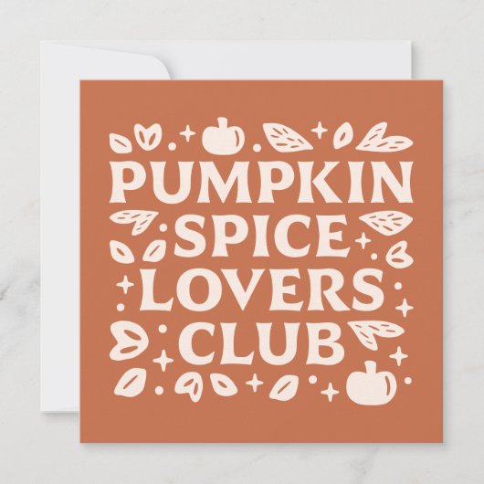 Activiteiten in de omgeving van Pumpkin Spice Love Kaart (Voorkant)