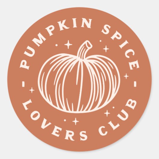 Activiteiten in de omgeving van Pumpkin Spice Love Ronde Sticker (Voorkant)