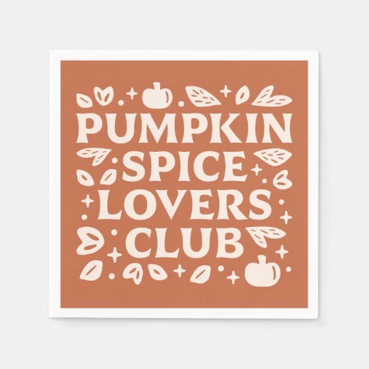 Activiteiten in de omgeving van Pumpkin Spice Love Servet (Voorkant)