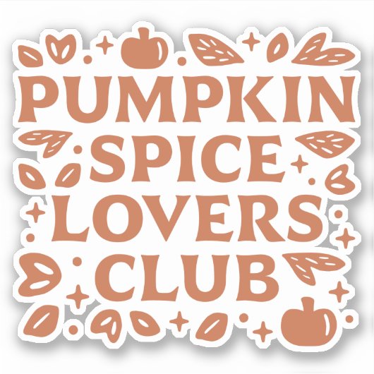 Activiteiten in de omgeving van Pumpkin Spice Love Sticker (Voorkant)