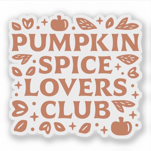 Activiteiten in de omgeving van Pumpkin Spice Love Sticker (Voorkant)