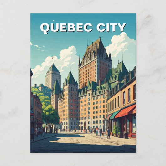 Activiteiten in de omgeving van Quebec City Chatea Briefkaart (Voorkant)