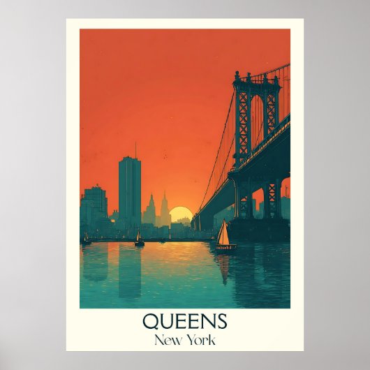 Activiteiten in de omgeving van Queens New York B Poster (Voorkant)