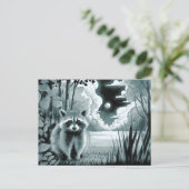 Activiteiten in de omgeving van Raccoon in Forest  Briefkaart (Staand voorkant)