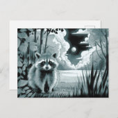 Activiteiten in de omgeving van Raccoon in Forest  Briefkaart (Voorkant / Achterkant)