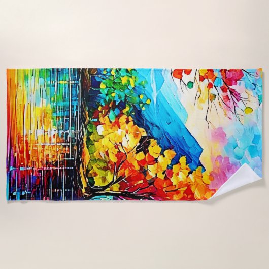 Activiteiten in de omgeving van Rainbow Autumn Lak Strandlaken (Voorkant)