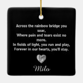 Activiteiten in de omgeving van Rainbow Bridge Sil Keramisch Ornament (Achterkant)