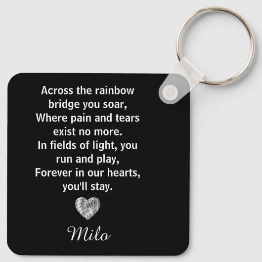 Activiteiten in de omgeving van Rainbow Bridge Sil Sleutelhanger (Achterkant)