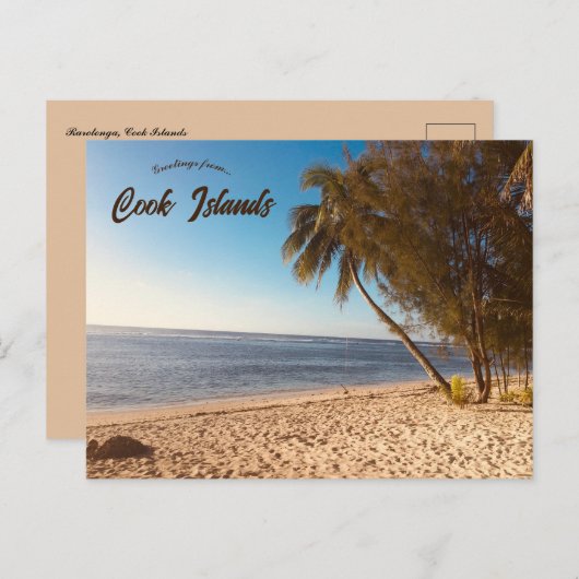 Activiteiten in de omgeving van Rarotonga Cook Isl Briefkaart (Voorkant / Achterkant)