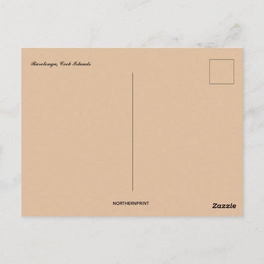 Activiteiten in de omgeving van Rarotonga Cook Isl Briefkaart (Achterkant)