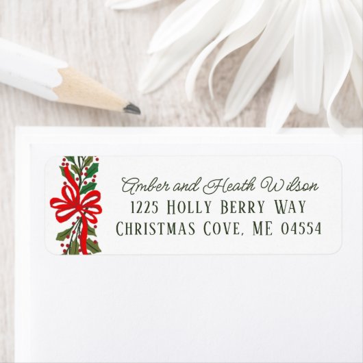 Activiteiten in de omgeving van Red Bow and Holly  Etiket (Insitu)